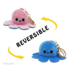 Peluche pieuvre réversible, idéale pour apaiser le stress