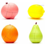 Pack de 4 Rubik's Fruit Cube pour tous les âges