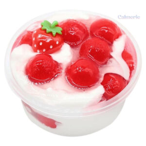 Slime Fluffy Fraise - texture légère et aérienne