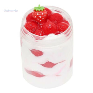 Slime parfumé fraise, parfait pour la détente
