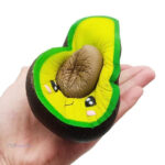 Variation squishy avocat en couleurs vives, parfait pour les collectionneurs