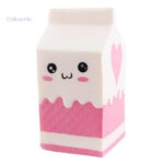 Brique de Lait squishy, accessoire amusant et mignon