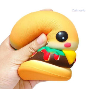 Squishy burger coloré, idéal pour les enfants et les adultes