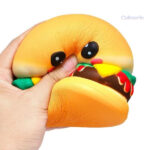 Jouet anti-stress squishy hamburger, idéal pour toute la famille