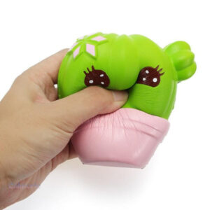 Jouet squishy cactus idéal pour soulager le stress