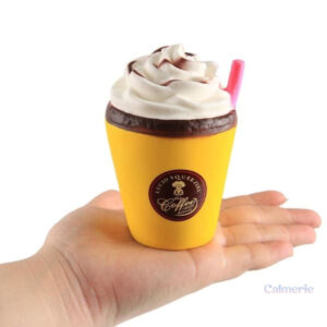 Squishy café en mousse souple et agréable au toucher