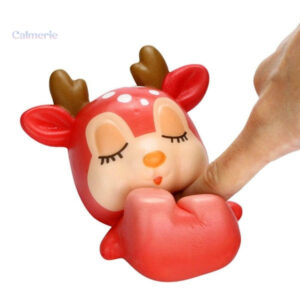 Squishy cerf coloré offrant une sensation apaisante