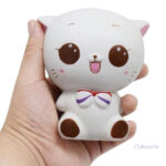 Jouet squishy en forme de chat, texture douce et amusante