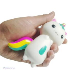 Jouet squishy chat licorne, idéal pour se détendre