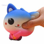 Squishy multicolore représentant un adorable chat