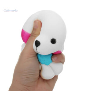 Jouet squishy en forme de chien, idéal pour la détente
