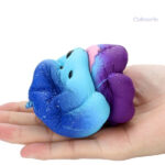 Jouet squishy chien en forme de galaxie