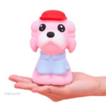 Chien squishy, texture douce et agréable au toucher