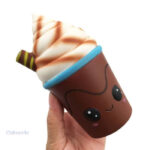 Doux squishy chocolat chaud, parfait pour la détente