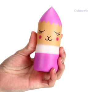 Squishy crayon bleu, idéal pour la détente et le jeu