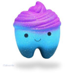 Squishy Dent Galaxy, jouet moelleux en forme de dent