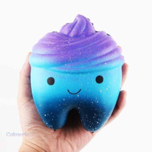 Dent squishy colorée, idéale pour la détente et le stress