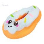 Accessoire squishy donut bleu pour soulager le stress
