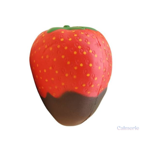 squishy-fraise-chocolat-1 Squishy Fraise Chocolat en forme de fruit