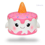 Squishy Gâteau Corne coloré et moelleux