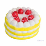 Plein de charme, squishy gâteau fraise pour collectionneurs de squishies