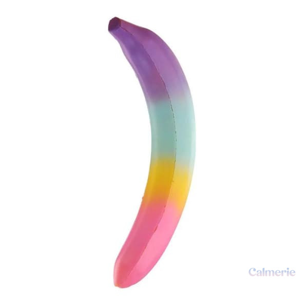 squishy-geant-banane-multicolore-1 Squishy géant banane multicolore, doux et amusant