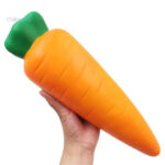 Jouet squishy carotte, parfait pour réduire le stress