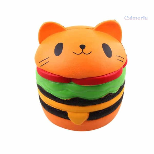 squishy-geant-chat-hamburger-1 Squishy géant chat hamburger, jouet antistress original
