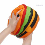 Jouet squishy hamburger avec design de chat, amusant et mignon