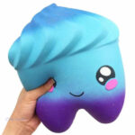 Jouet squishy géant, design dent galaxie