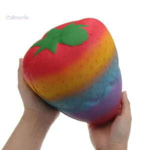 Squishy en forme de fraise, idéal pour la détente