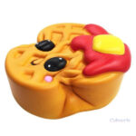 Jouet squishy en forme de gaufre, idéal pour la détente