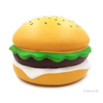 Squishy géant hamburger, jouet anti-stress ludique