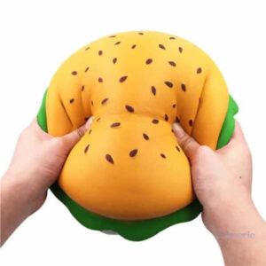 Jouet squishy hamburger, idéal pour la détente et le fun