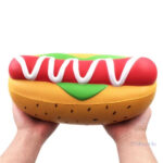 Accessoire squishy taille XXL hot dog pour la détente