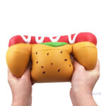 Squishy hot dog géant, idéal pour soulager le stress