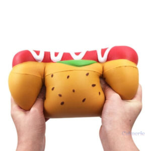 Squishy hot dog géant, idéal pour soulager le stress
