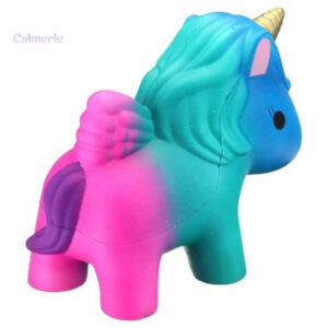 Jouet squishy licorne aux motifs galactiques