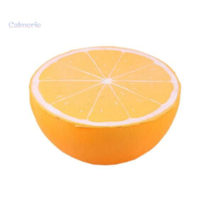 Squishy géant orange, jouet anti-stress doux et moelleux