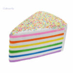 Squishy géant en forme de part de gâteau