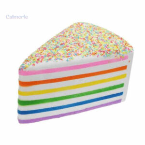 Squishy géant en forme de part de gâteau