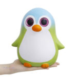 Jouet squishy en forme de pingouin, doux au toucher