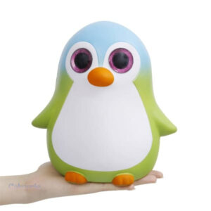 Jouet squishy en forme de pingouin, doux au toucher