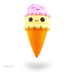 Squishy Glace en forme de cornet de crème glacée coloré