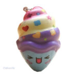 Squishy en forme de dessert glacé amusant