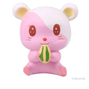 Squishy Hamster en silicone, jouet anti-stress adorable