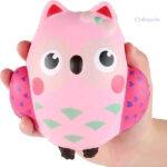 Jouet anti-stress Squishy Hibou à malaxer et câliner
