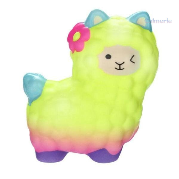 squishy-lama-multicolore-1 Squishy Alpaga doux et mignon en forme d'alpaga