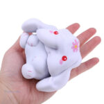 Lapin mignon en squishy, accessoire de collection kawaii