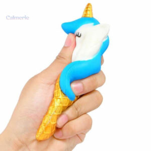 Cornet de crème glacée squishy licorne pour apaiser le stress